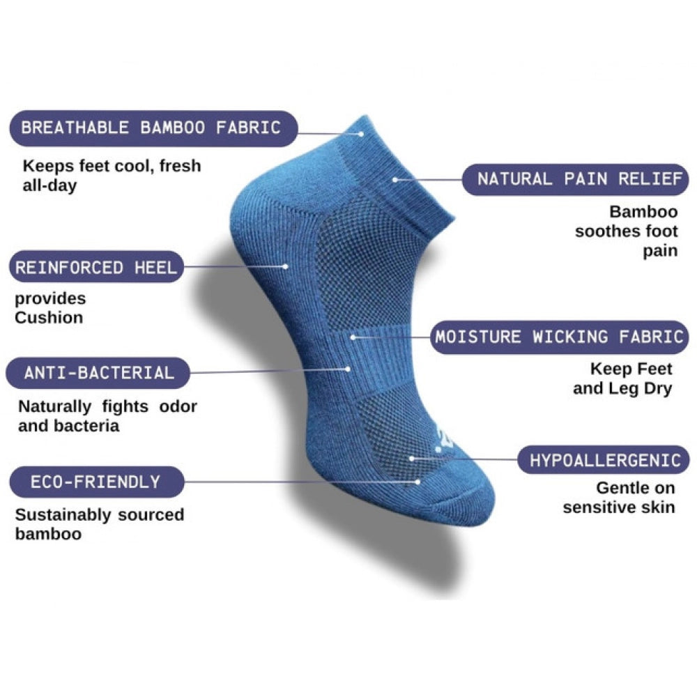 Generic 3_Pair Set Unisex Casual Cotton Printed Low Cut Socks (Multicolor)
